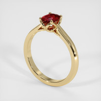 1.05 Ct. Ruby Ring, 14K Yellow Gold 2