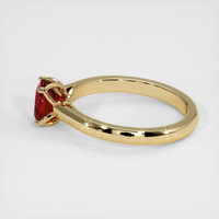 1.05 Ct. Ruby Ring, 14K Yellow Gold 4