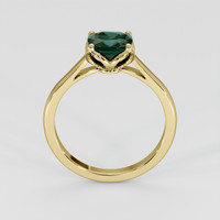 1.96 Ct. Bluish Green Sapphire Ring, 14K Yellow Gold 3