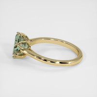 3.56 Ct. Green Sapphire Ring, 14K Yellow Gold 4