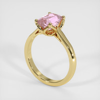 2.15 Ct. Pink Sapphire Ring, 14K Yellow Gold 2