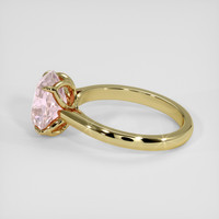 3.21 Ct. Pink Sapphire Ring, 14K Yellow Gold 4