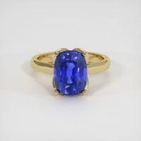 4.48 Ct. Blue Sapphire Ring, 14K Yellow Gold 1