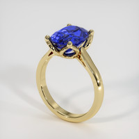 4.48 Ct. Blue Sapphire Ring, 14K Yellow Gold 2