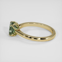 1.41 Ct. Bluish Green Sapphire Ring, 14K Yellow Gold 4