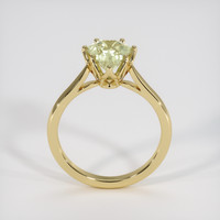 2.34 Ct. Yellowish Green Sapphire Ring, 14K Yellow Gold 3