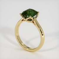 2.67 Ct. Green Sapphire Ring, 14K Yellow Gold 2