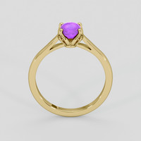 0.97 Ct. Pinkish Purple Sapphire Ring, 14K Yellow Gold 3