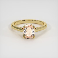 1.46 Ct. Padparadscha Sapphire Ring, 14K Yellow Gold 1