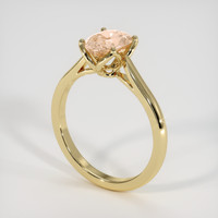 1.46 Ct. Padparadscha Sapphire Ring, 14K Yellow Gold 2