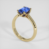 1.49 Ct. Blue Sapphire Ring, 14K Yellow Gold 2