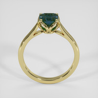 1.52 Ct. Bluish Green Sapphire Ring, 14K Yellow Gold 3