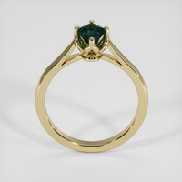 1.06 Ct. Bluish Green Sapphire Ring, 14K Yellow Gold 3