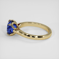 3.95 Ct. Blue Sapphire Ring, 14K Yellow Gold 4