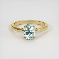 2.01 Ct. Sapphire Ring, 14K Yellow Gold 1