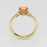 1.50 Ct. Reddish Orange Sapphire Ring, 14K Yellow Gold 3