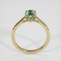1.18 Ct. Bluish Green Sapphire Ring, 14K Yellow Gold 3