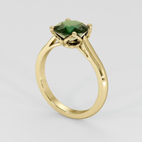 1.60 Ct. Bluish Green Sapphire Ring, 14K Yellow Gold 2