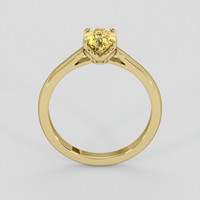 1.25 Ct. Yellowish Orange Sapphire Ring, 14K Yellow Gold 3