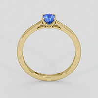0.48 Ct. Blue Sapphire Ring, 14K Yellow Gold 3