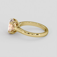 2.25 Ct. Padparadscha Sapphire Ring, 14K Yellow Gold 4