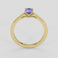 0.96 Ct. Bluish Purple Sapphire Ring, 14K Yellow Gold 3