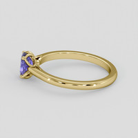 0.96 Ct. Bluish Purple Sapphire Ring, 14K Yellow Gold 4