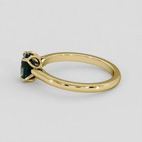 1.24 Ct. Bluish Green Sapphire Ring, 14K Yellow Gold 4
