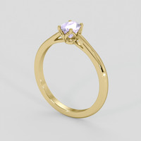 0.92 Ct. Bluish Purple Sapphire Ring, 14K Yellow Gold 2