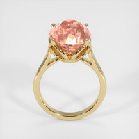 12.01 Ct. Padparadscha Sapphire Ring, 14K Yellow Gold 3