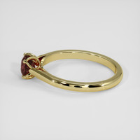 0.70 Ct. Pinkish Brown Sapphire Ring, 14K Yellow Gold 4