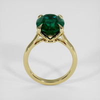 8.05 Ct. Bluish Green Sapphire Ring, 14K Yellow Gold 3