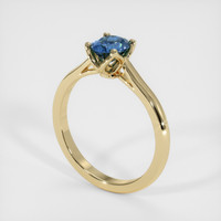0.99 Ct. Sapphire Ring, 14K Yellow Gold 2