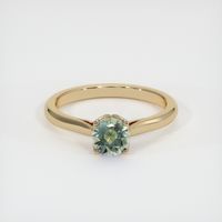 0.65 Ct. Sapphire Ring, 14K Yellow Gold 1
