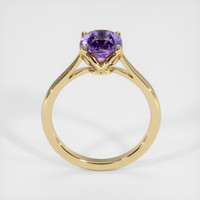 2.10 Ct. Purple Sapphire Ring, 14K Yellow Gold 3
