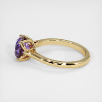 2.10 Ct. Purple Sapphire Ring, 14K Yellow Gold 4