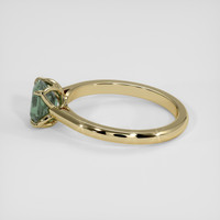 1.49 Ct. Green Sapphire Ring, 14K Yellow Gold 4