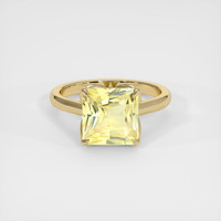 4.00 Ct. Yellow Sapphire Ring, 14K Yellow Gold 1