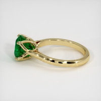 3.41 Ct. Emerald  Ring - 18K Yellow Gold