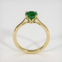 1.20 Ct. Emerald Ring, 18K Yellow Gold 3