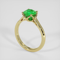 1.49 Ct. Emerald Ring, 18K Yellow Gold 2