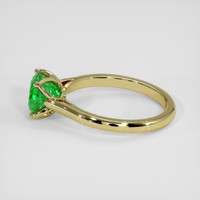 1.49 Ct. Emerald Ring, 18K Yellow Gold 4