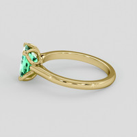1.22 Ct. Emerald Ring, 18K Yellow Gold 4