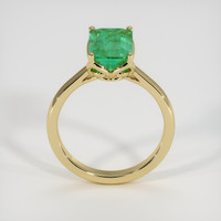 2.97 Ct. Emerald Ring, 18K Yellow Gold 3