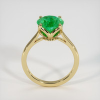 2.85 Ct. Emerald Ring, 18K Yellow Gold 3