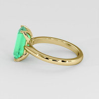 2.69 Ct. Emerald Ring, 18K Yellow Gold 4