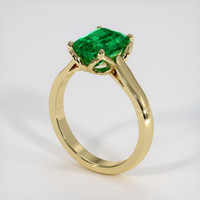 1.97 Ct. Emerald Ring, 18K Yellow Gold 2