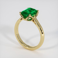 1.97 Ct. Emerald Ring, 18K Yellow Gold 2