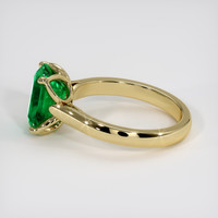 1.97 Ct. Emerald Ring, 18K Yellow Gold 4