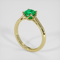 1.46 Ct. Emerald Ring, 18K Yellow Gold 2